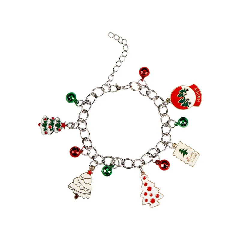Santa Bell Enamel Bracelets