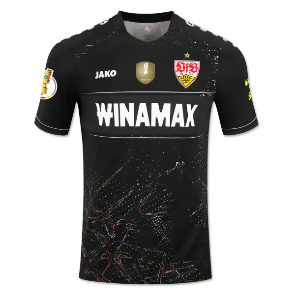 Men's VfB Stuttgart 2024/25 Away Cup Final Shirt - Black