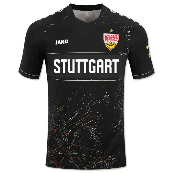 Kid's VfB Stuttgart 2024/25 Away Shirt - Black