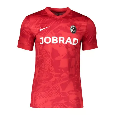 Men's SC Freiburg 2025/26 Third Warm Up Shirt - Red