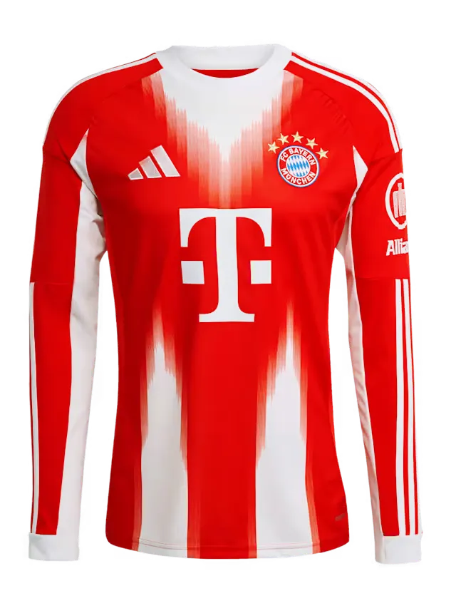 Women's Bayern Munich 2025/26 Home Long Sleeve Shirt