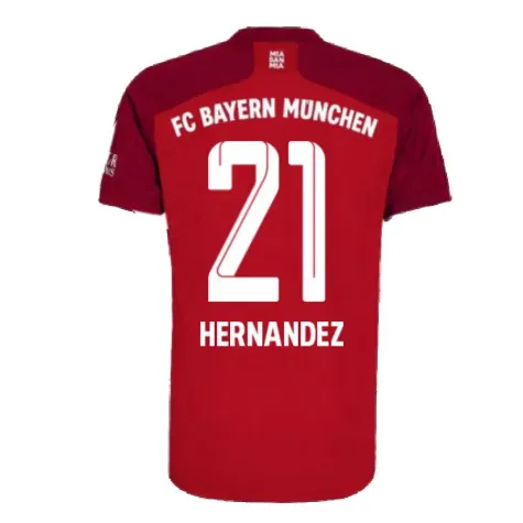 Men's L.HERNANDEZ Bayern Munich 2021/22 Home Shirt