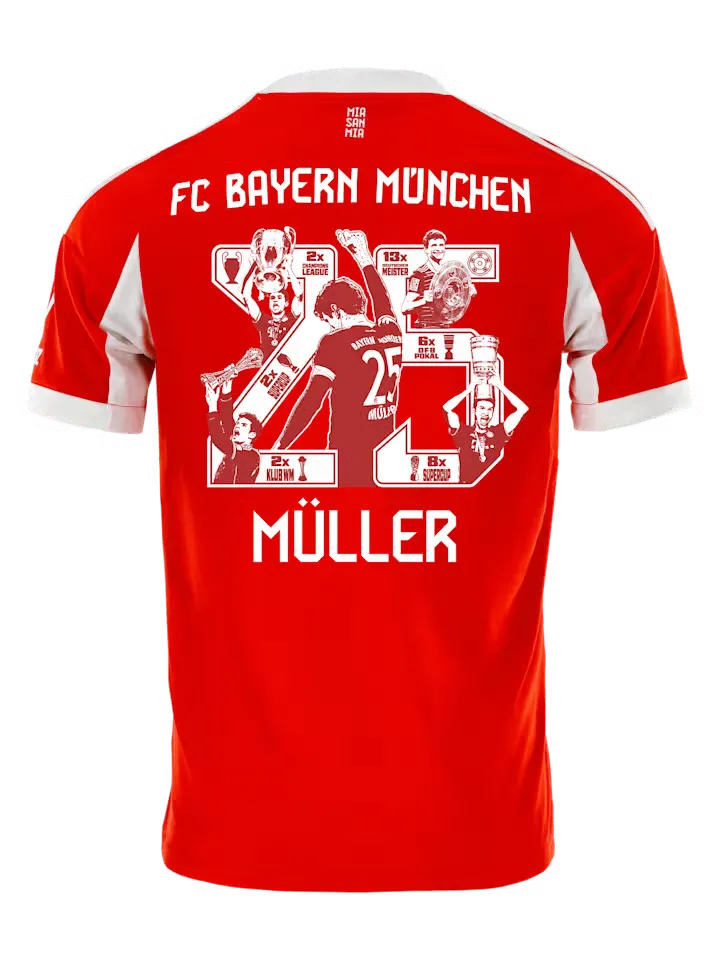 Kid's Bayern Munich 2025/26 Home Shirt - Müller #25