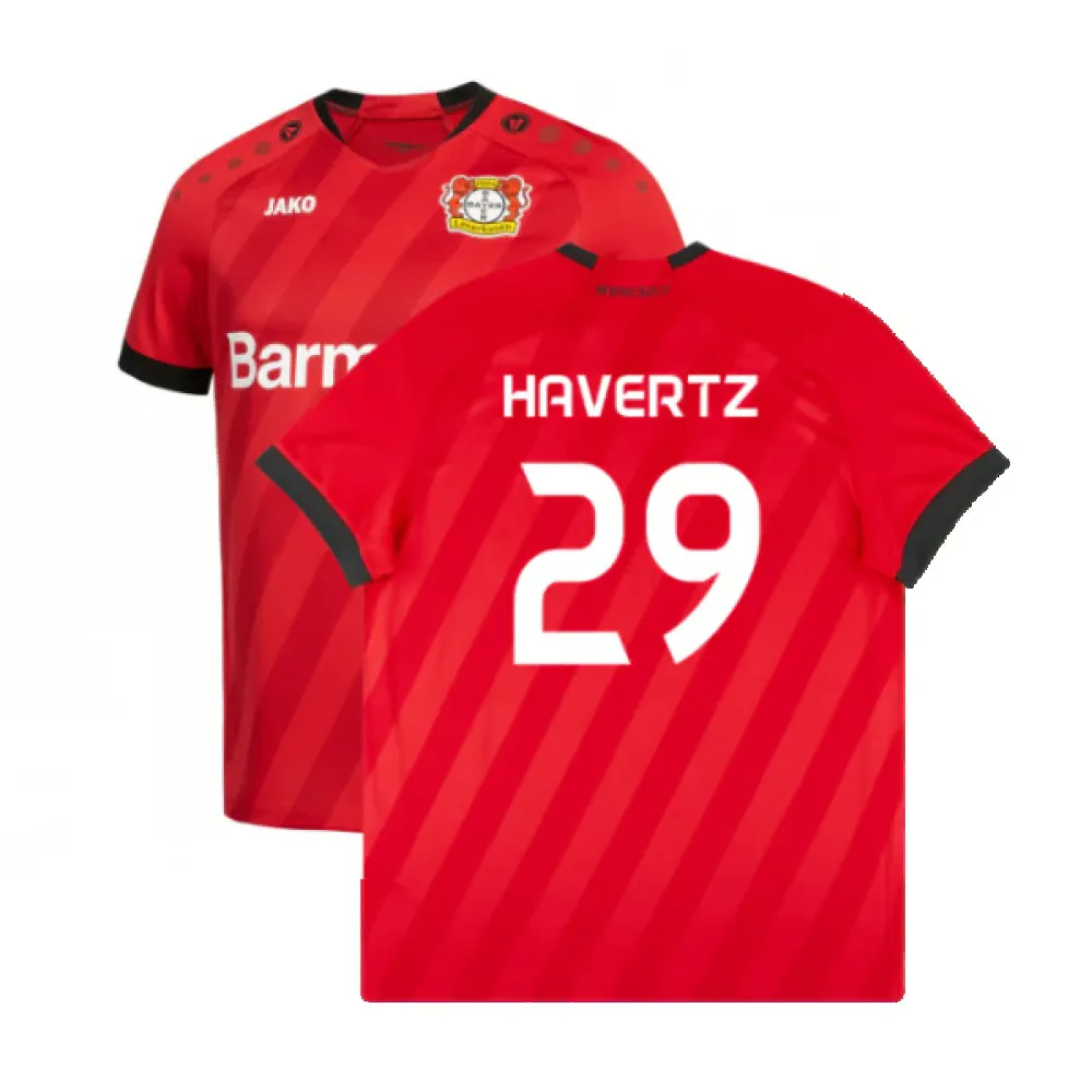 Men's HAVERTZ Bayer 04 Leverkusen 2019/20 Home Shirt