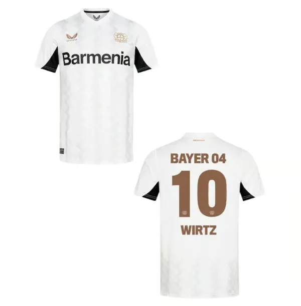 Men's Bayer 04 Leverkusen 2024/25 Away Shirt - WIRTZ 10
