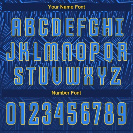 Custom Navy Royal-Gold Sublimation Soccer Uniform Jersey - Image 5