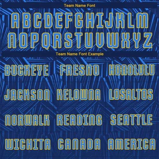 Custom Navy Royal-Gold Sublimation Soccer Uniform Jersey - Image 4