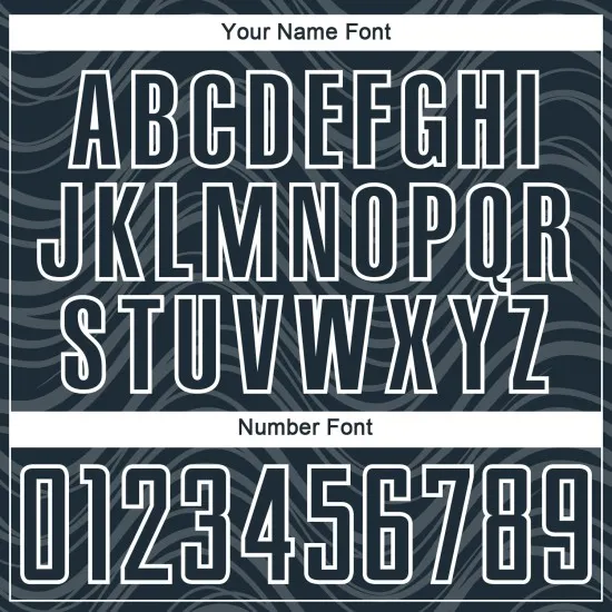 Custom Navy White Wavy Lines Sublimation Soccer Uniform Jersey - Image 6