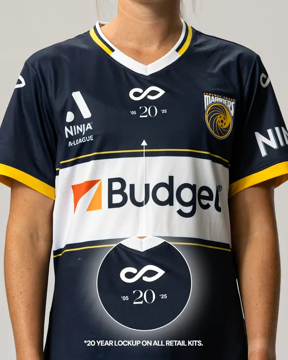 Kid's Central Coast Mariners 2024/25 Away ALW Shirt