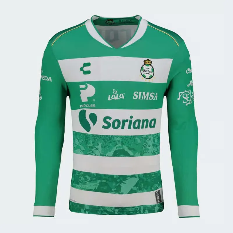 Women's Santos Laguna 2025/26 Home Long Sleeve Shirt