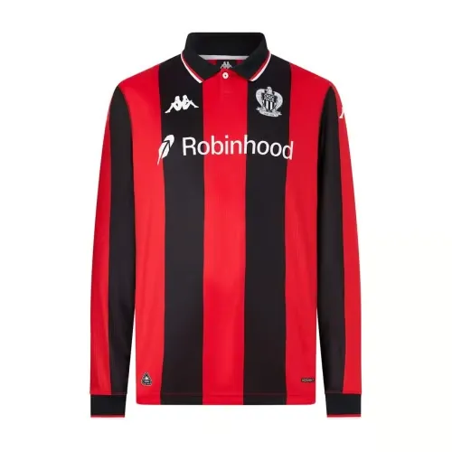 Women's OGC Nice 2025/26 Home Long Sleeve Shirt