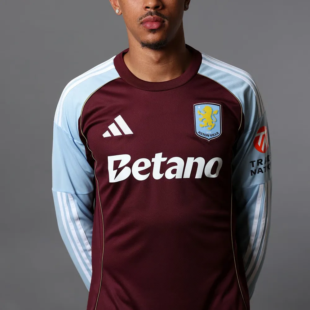 Women's Aston Villa 2025/26 Home Long Sleeve Shirt