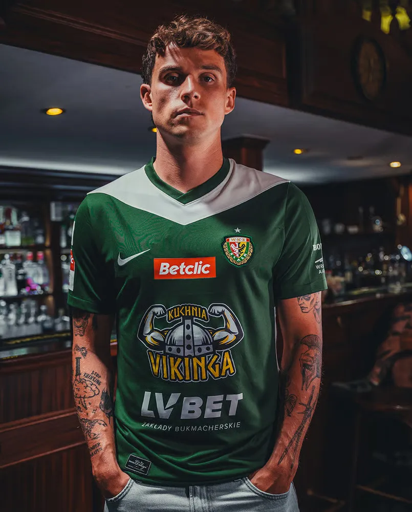 Men's Śląsk Wrocław 2025/26 Home League Branding Shirt