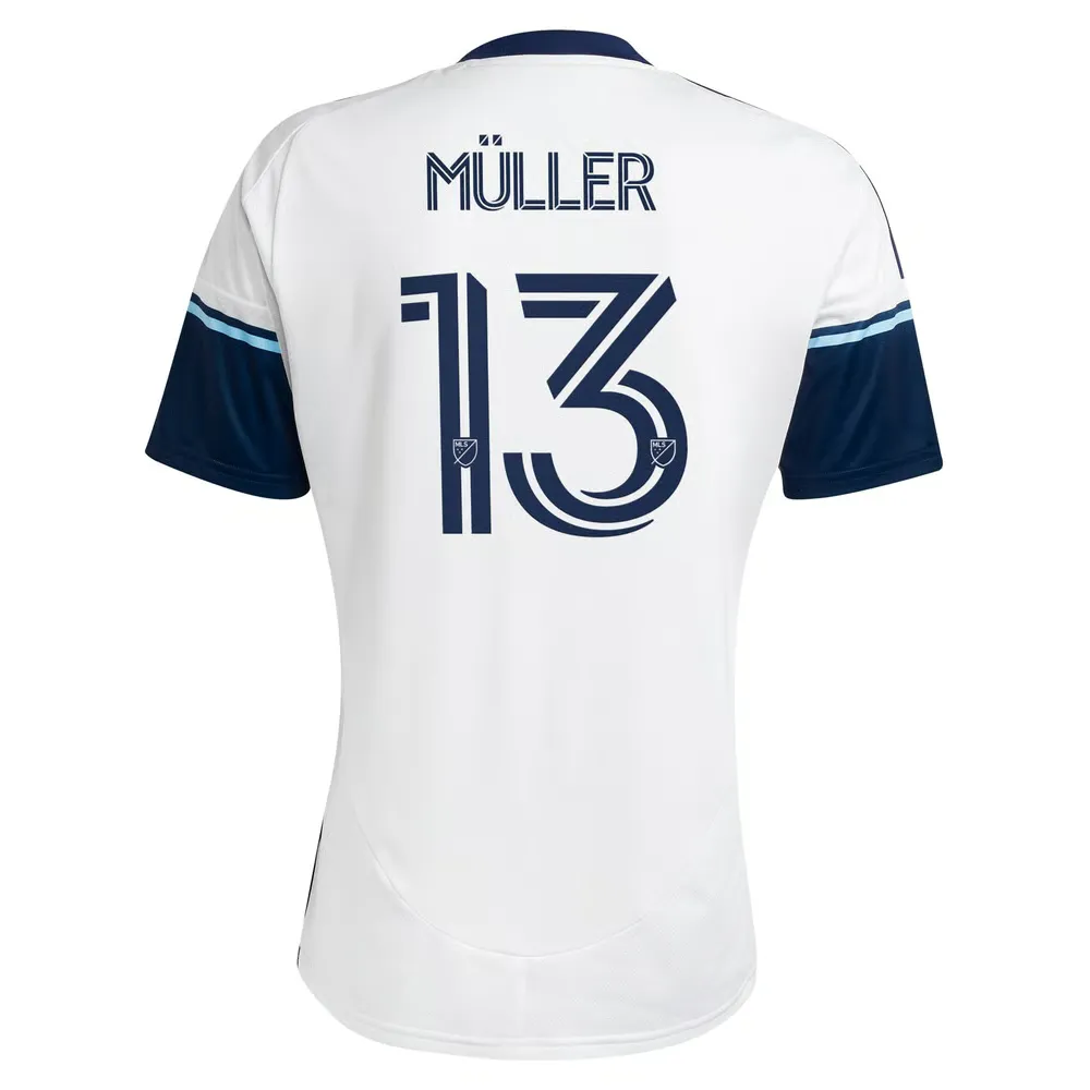 Men's Vancouver Whitecaps FC 2025 Home Shirt - Müller #13