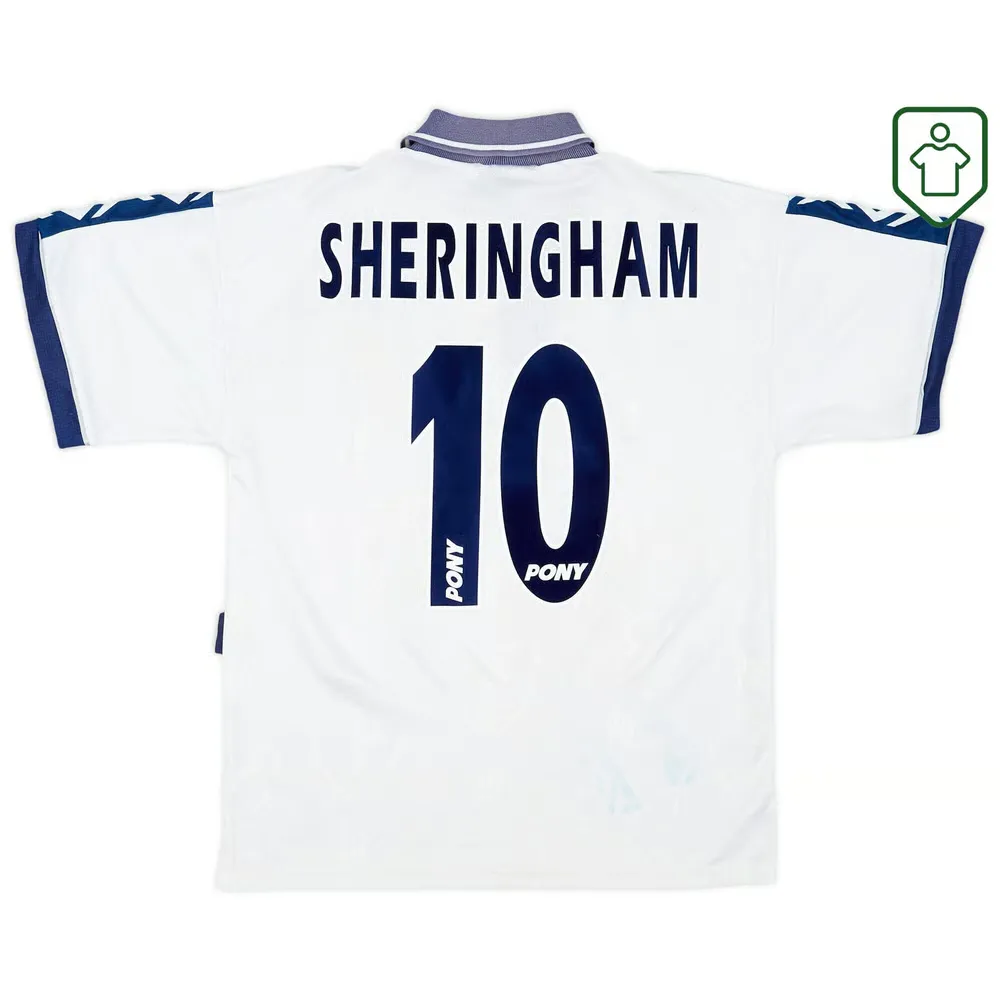 Men's Tottenham Hotspur 1995/97 Home Retro Shirt Sheringham #10