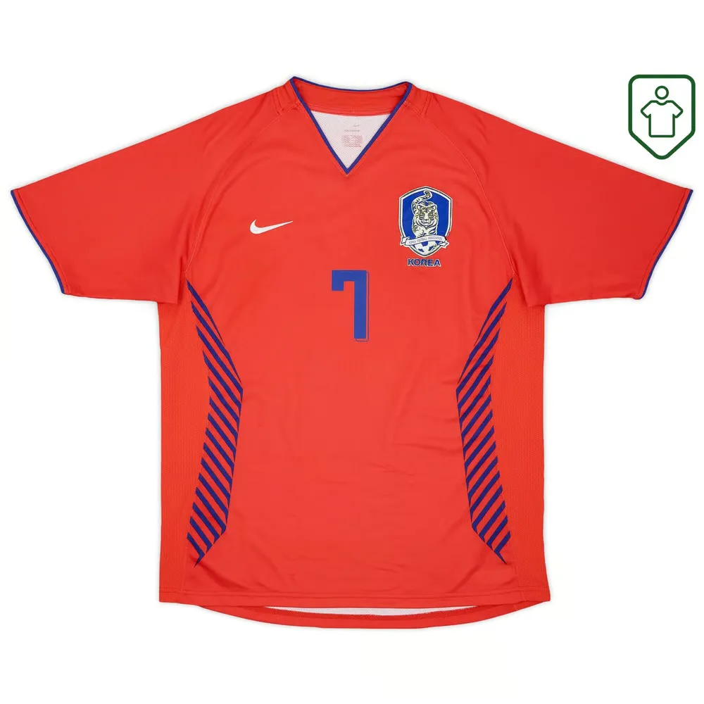 Men's South Korea 2006/08 Home Retro Shirt Jisung #7 - Image 2