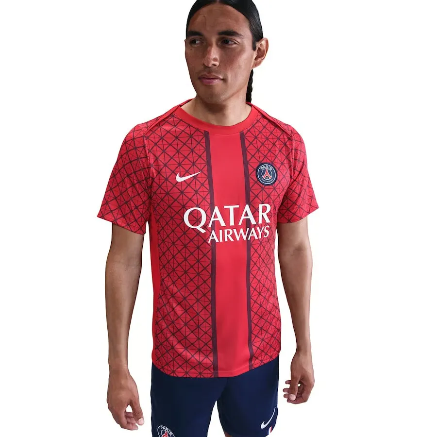 Men's PSG 2025/26 Third Prematch Shirt - Red
