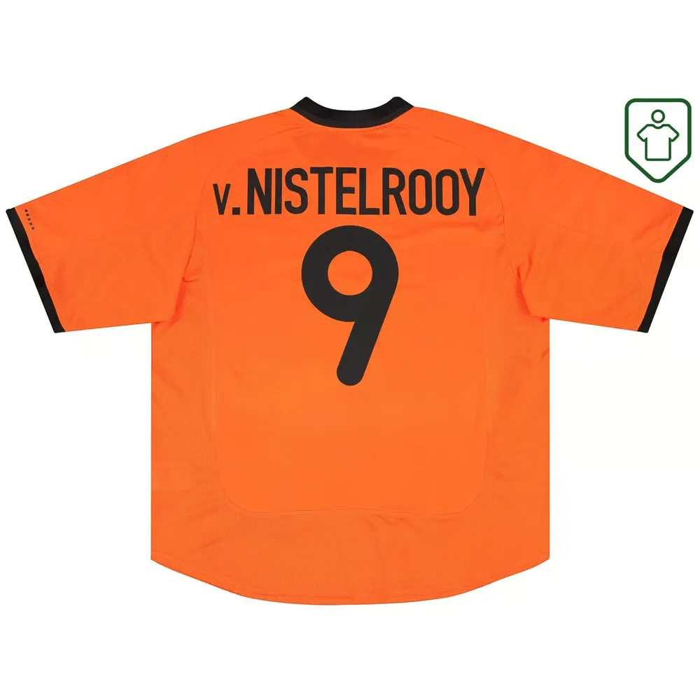 Men's Netherlands 2000/02 Home Retro Shirt V.Nistelrooy #9