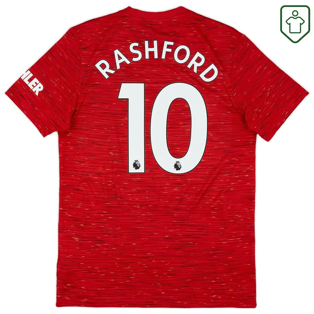 Men's Manchester United 2020/21 Home Retro Shirt Rashford #10