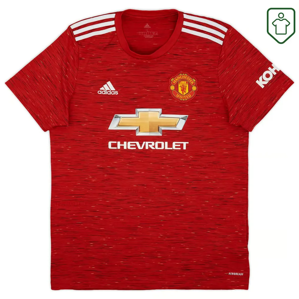 Men's Manchester United 2020/21 Home Retro Shirt B. Fernandes #18 - Image 2