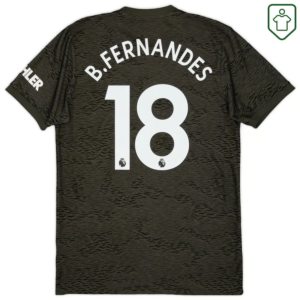 Men's Manchester United 2020/21 Away Retro Shirt B. Fernandes #18