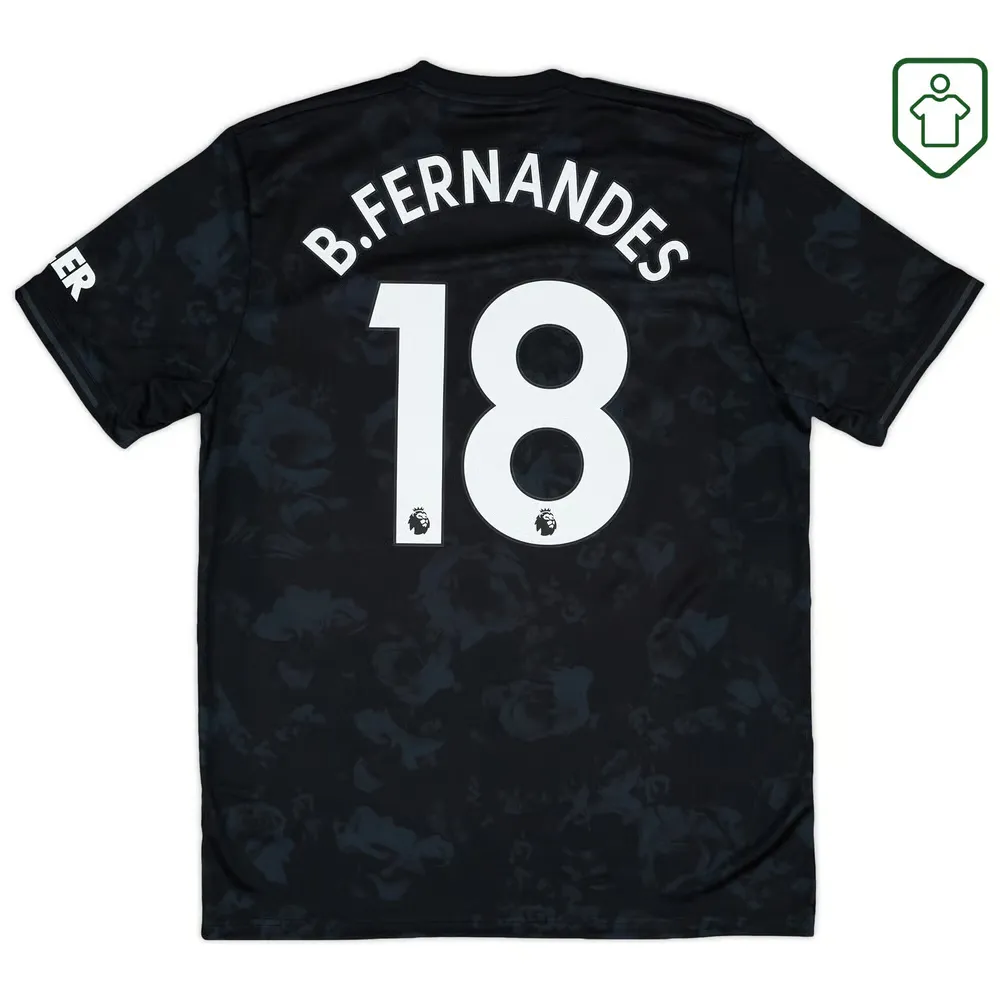 Men's Manchester United 2019/20 Third Retro Shirt B. Fernandes #18