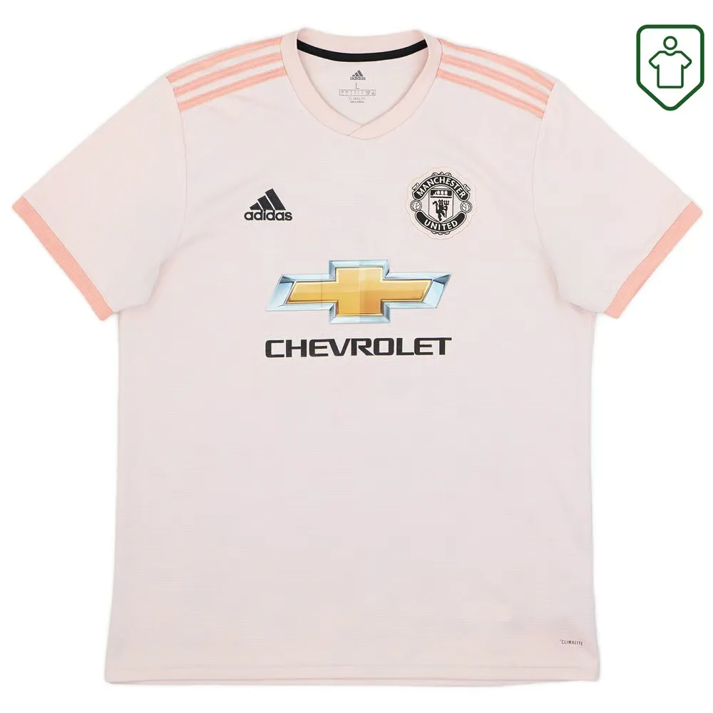Men's Manchester United 2018/19 Away Retro Shirt Rashford #10 - Image 2
