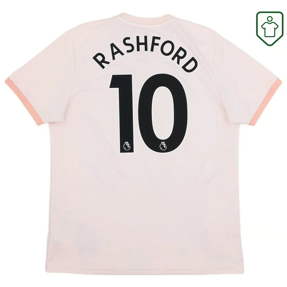 Men's Manchester United 2018/19 Away Retro Shirt Rashford #10