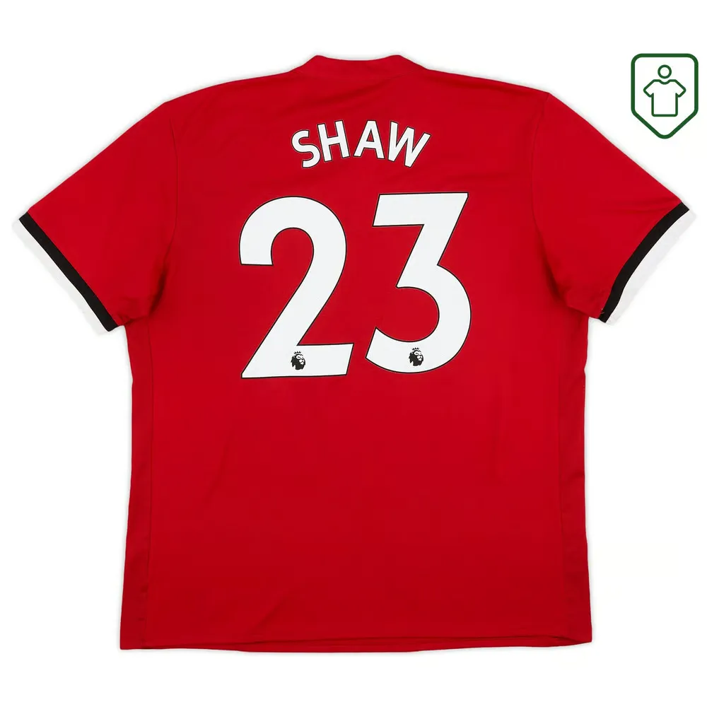 Men's Manchester United 2017/18 Home Retro Shirt Shaw #23