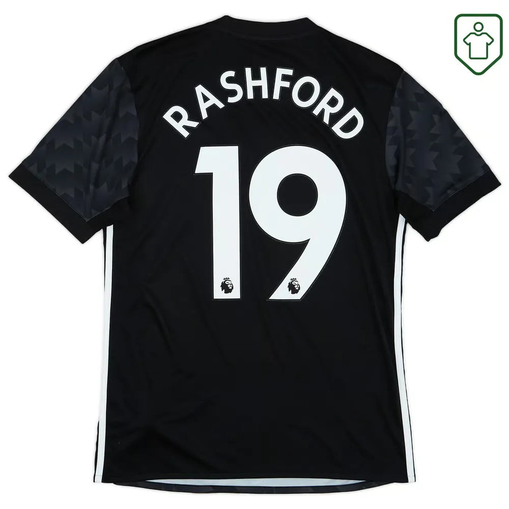 Men's Manchester United 2017/18 Away Retro Shirt Rashford #19