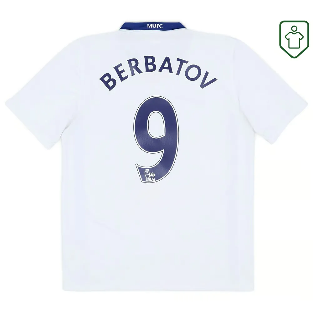 Men's Manchester United 2008/10 Away Retro Shirt Berbatov #9