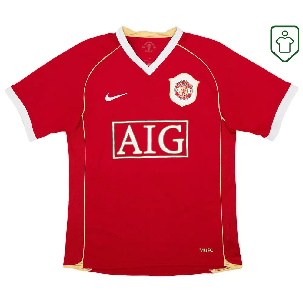 Men's Manchester United 2006/07 Home Retro Shirt Solsjkaer #20 - Image 2