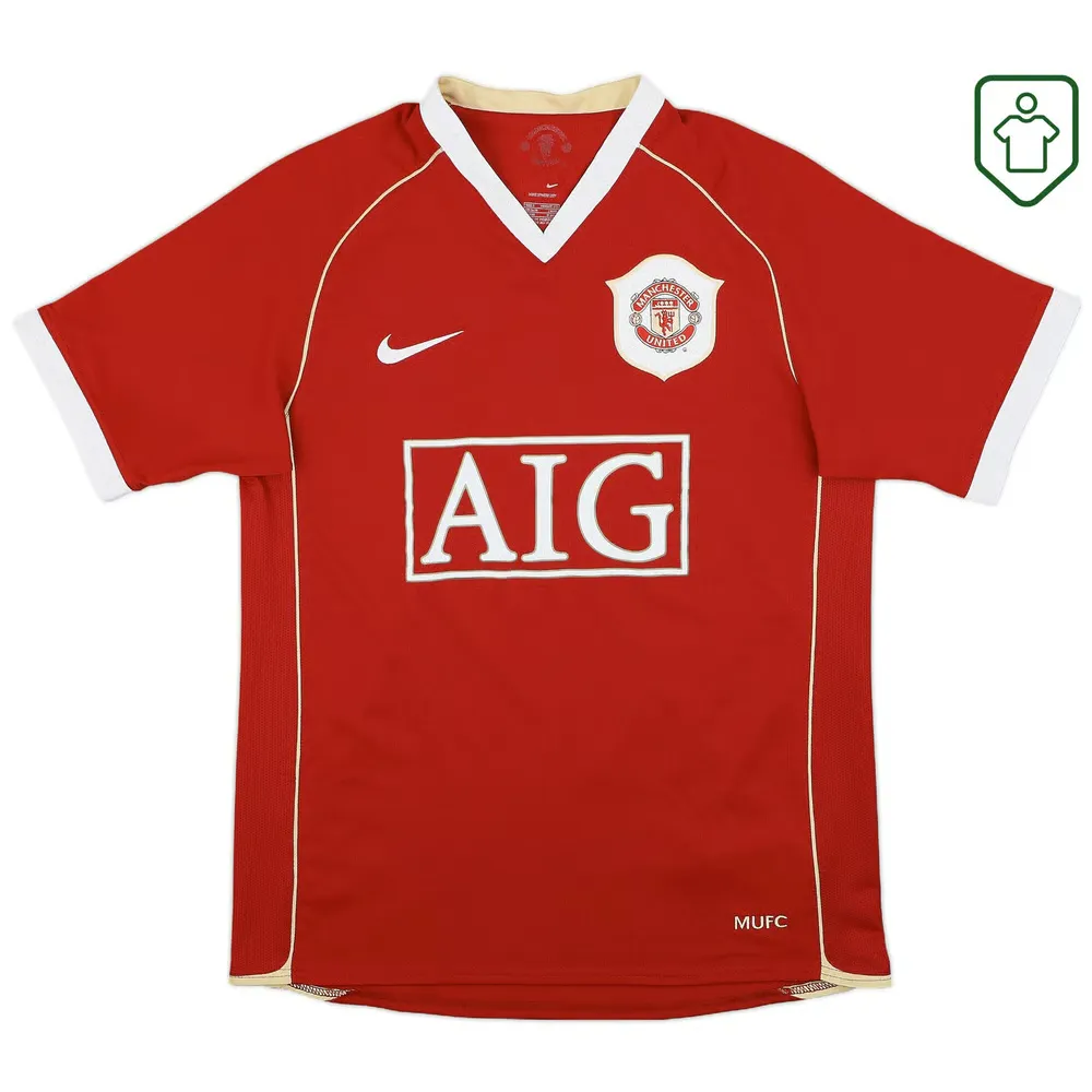Men's Manchester United 2006/07 Home Retro Shirt Rooney #8 - Image 2