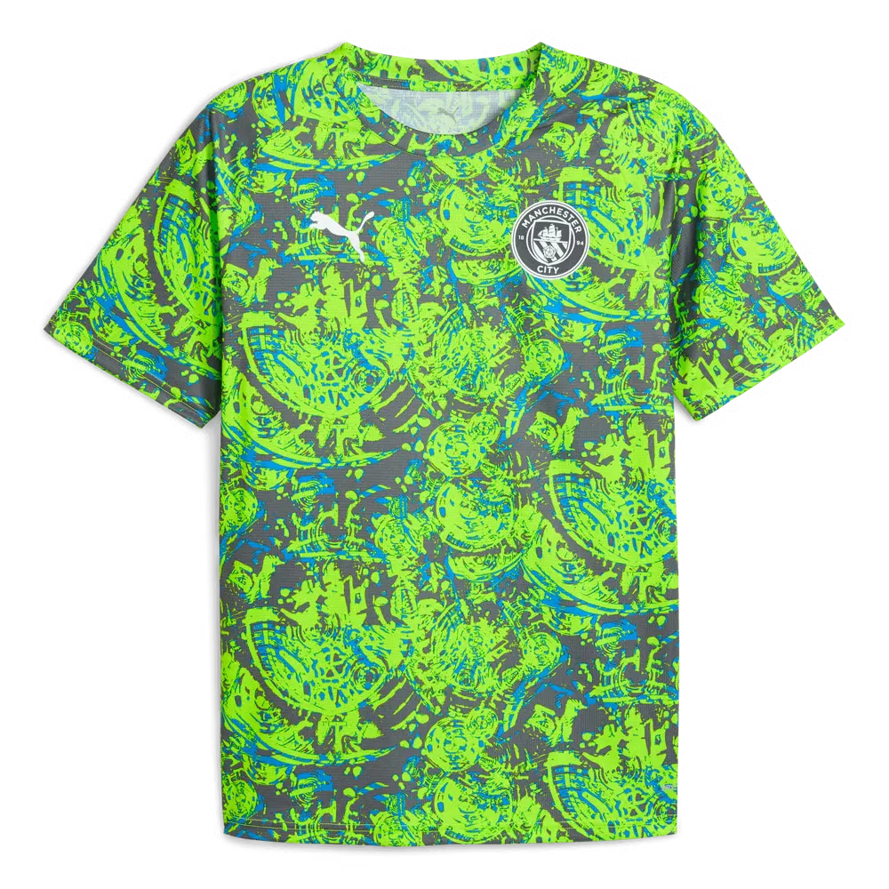 Men's Manchester City 2025/26 Third Pre Match Shirt - Green