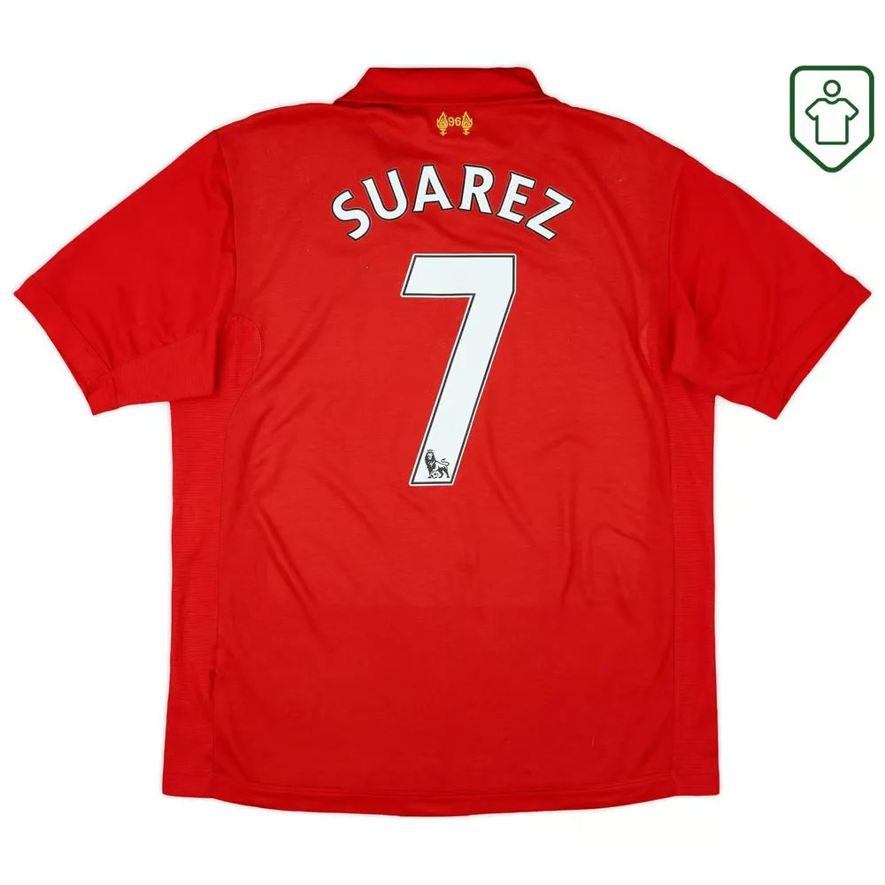 Men's Liverpool 2012/13 Home Retro Shirt Suarez #7