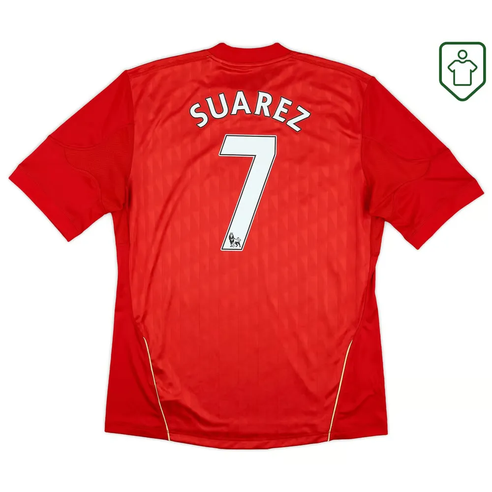 Men's Liverpool 2010/12 Home Retro Shirt Suarez #7