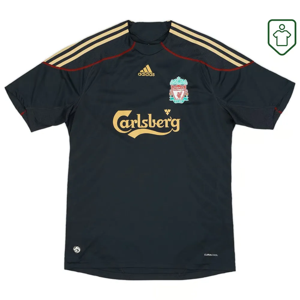Men's Liverpool 2009/10 Away Retro Shirt Gerrard #8 - Image 2