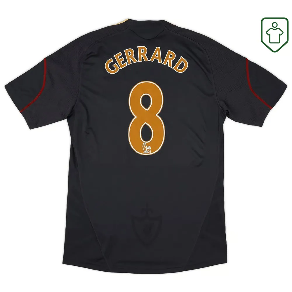 Men's Liverpool 2009/10 Away Retro Shirt Gerrard #8