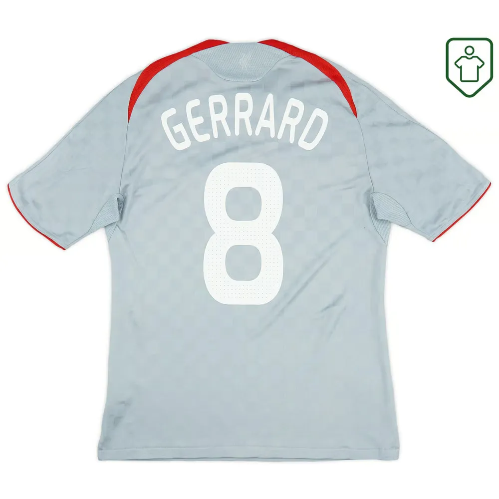 Men's Liverpool 2008/09 Away Retro Shirt Gerrard #8