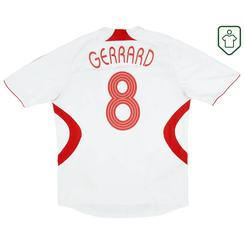 Men's Liverpool 2007/08 Away Retro Shirt Gerrard #8