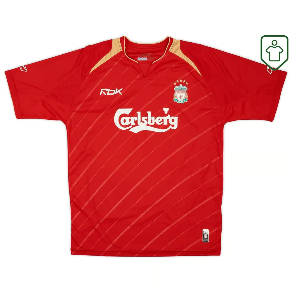 Men's Liverpool 2005/06 CL Home Retro Shirt