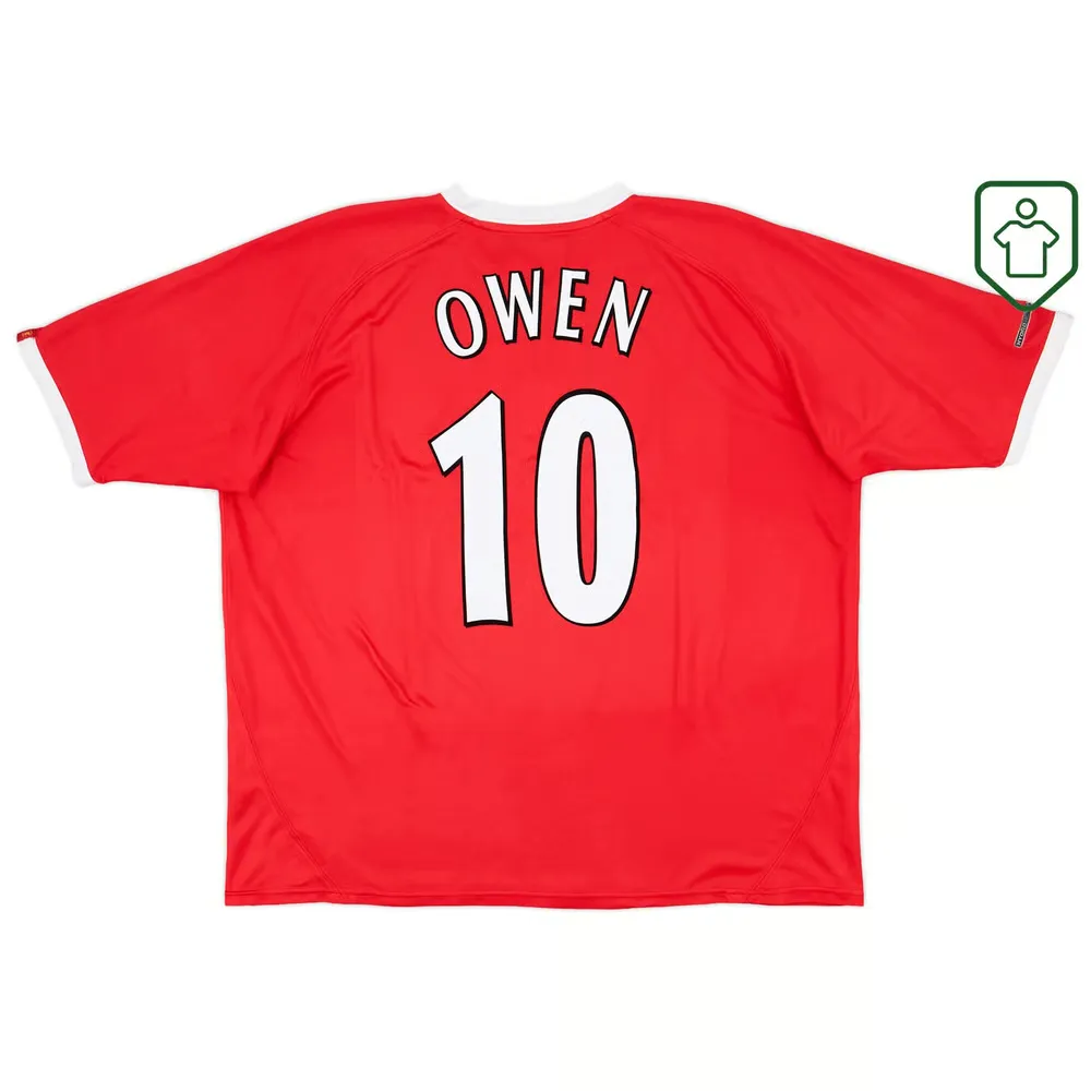 Men's Liverpool 2001/03 CL Home Retro Shirt Owen #10