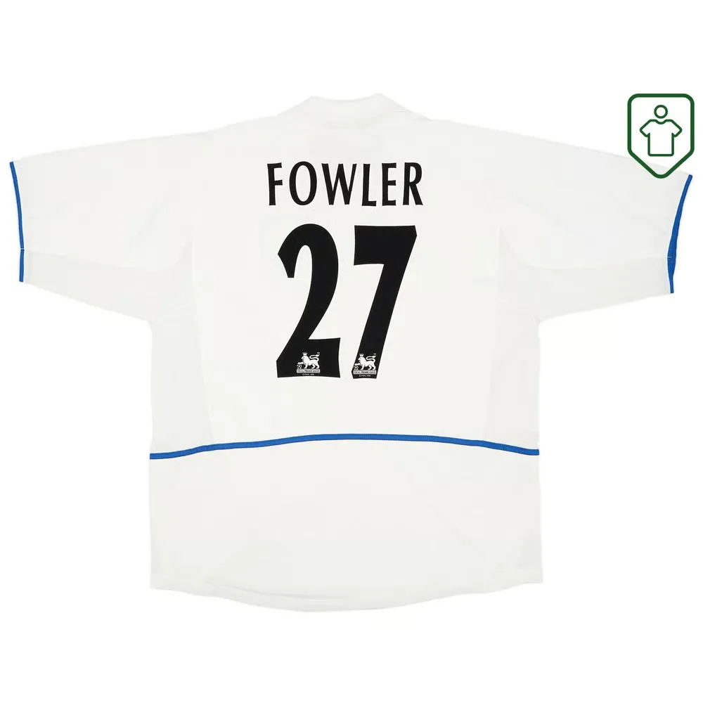 Men's Leeds United 2002/03 Home Retro Shirt Fowler #27