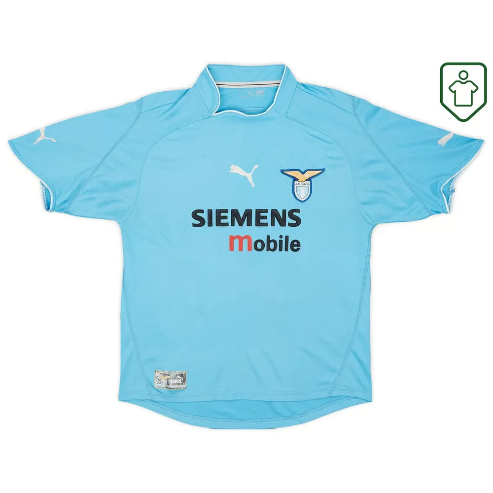 Men's Lazio 2002/03 Home Retro Shirt Stam #31 - Image 2