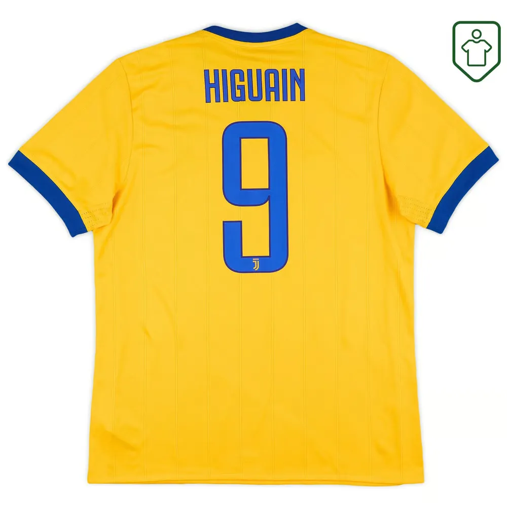 Men's Juventus 2017/18 Away Retro Shirt Higuain #9