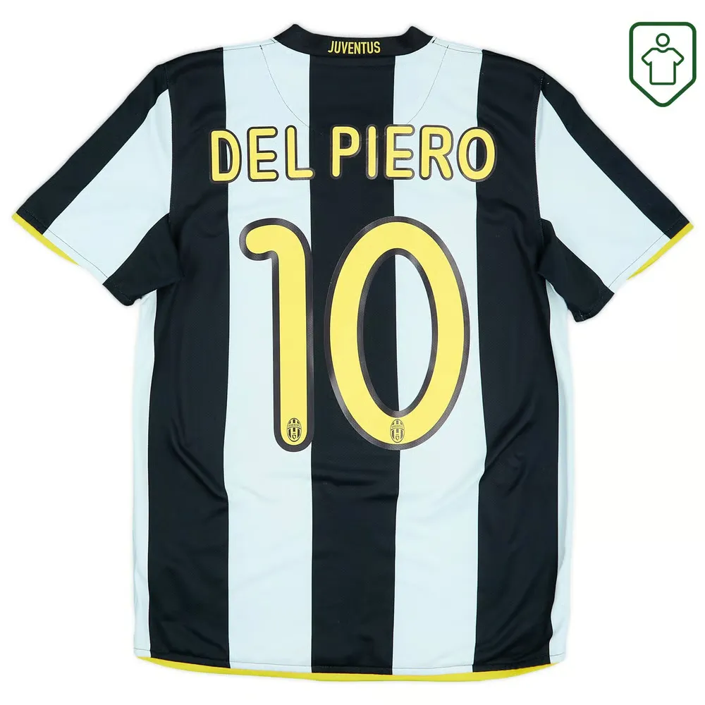 Men's Juventus 2008/09 Home Retro Shirt Del Piero #10