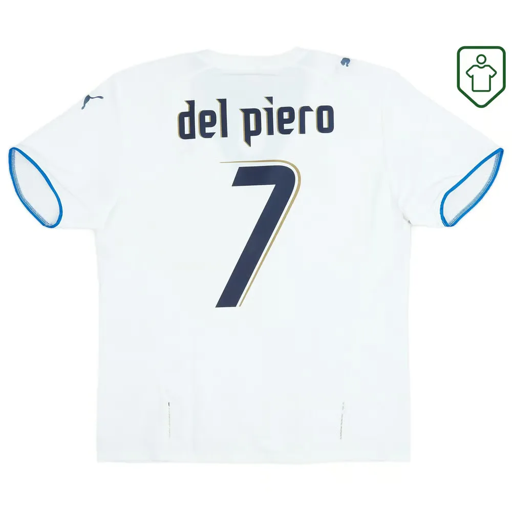 Men's Italy 2006 Away Retro Shirt Del Pìero #7