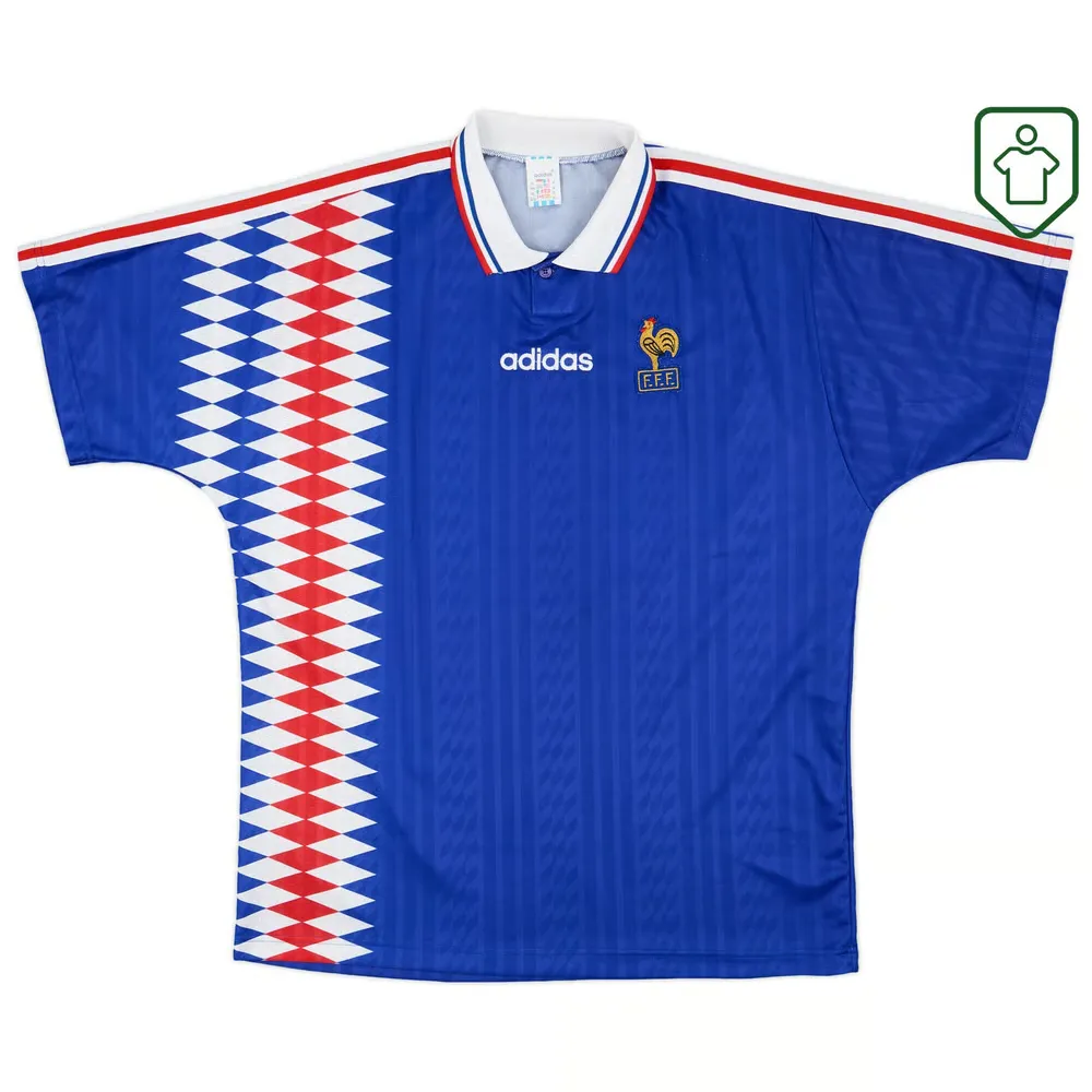 Men's France 1994/96 Home Retro Shirt