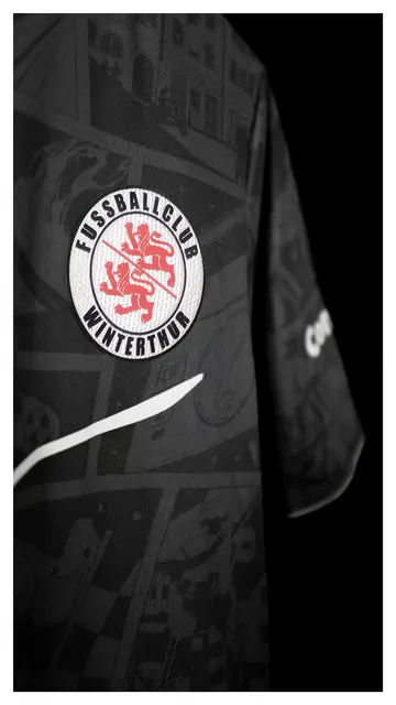 Men's FC Winterthur 2025/26 Away Shirt - Black - Image 2