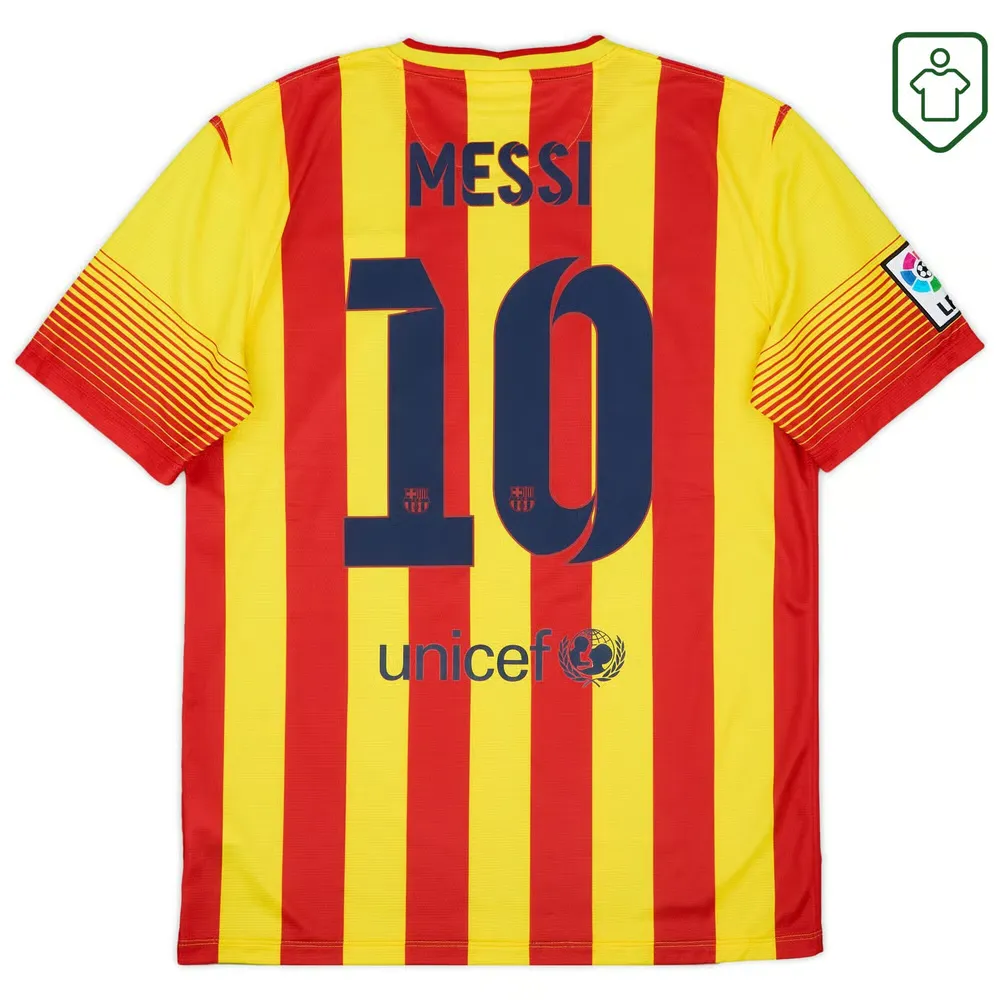 Men's FC Barcelona 2013/15 Away Retro Shirt Messi #10